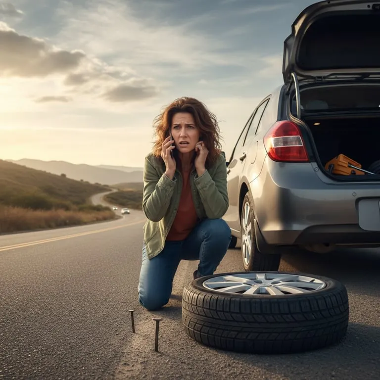타이어 펑크나 휠 스크래치 보험 처리법