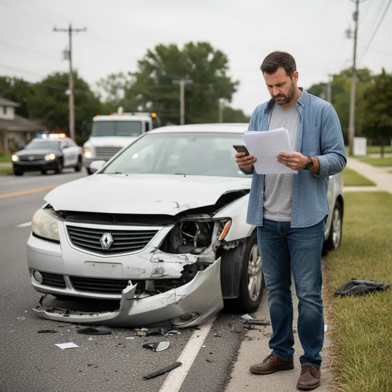 사고 난 상태로 렌터카 반납 절차 안내